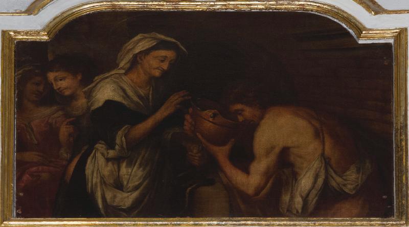 15-Del Tintore Francesco. XVII, Dipinto raffigurante Santa Zita che disseta un povero-beweb